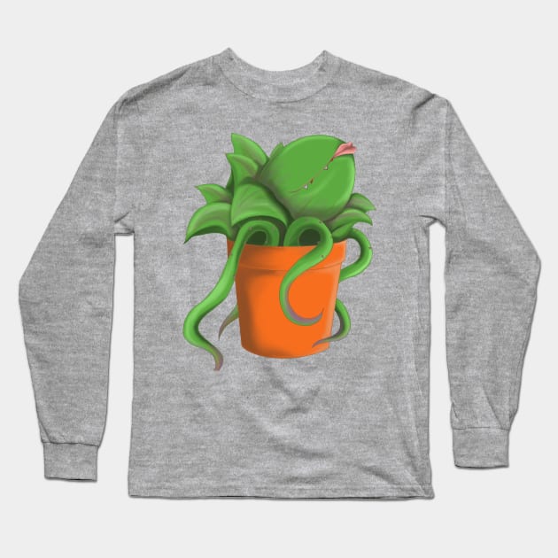 Audrey II Long Sleeve T-Shirt by Kurakookaburra 